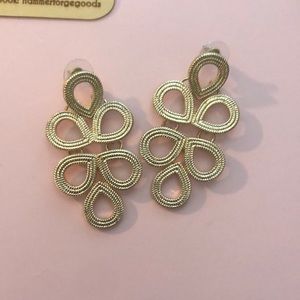 Gold statement earrings